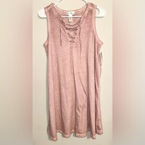 Just Be Pink Dress Lace-Up NWT